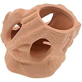 Saim Aquarium Decorations Ceramic Seven Holes Wooden Stake Fish Tank Cave Breeding Cones Cave Fish Tank Ornaments for Baby Be