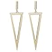 LILIE&WHITE Women Geometric Triangle Shape Drop Earrings Gold