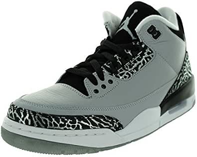 AIR JORDAN 3 Retro 'Wolf Grey' - 136064-004 - Talla, gris, 7 : Ropa,  Zapatos y Joyería - Amazon.com