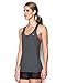 Under Armour Women's Armour Stripe Racer Tank, Black/Metallic Silver, Medium