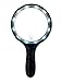 Sunfyre Tek Ultra Bright 10 LED Light Jumbo 2 Lens Hand Held Magnifying Glass (1.8X and 2.5X Zoom Magnification) 5.5-inch and 1-inch Lens