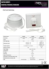 Knightsbridge SN8290 1-Way Pull Cord Switch 10A White 1W view 2