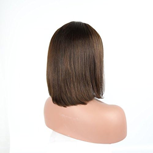 YBHair lace front wigs- human hair Brazilian Virgin Remy hair 130% Density Straight Wigs with Baby Hair for Black Women 8" in Stock