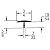 Outwater Industries 25' White 3/4" Cb Tee Moulding (T-Moulding)