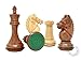House of Chess - Ringy Rosewood (Acacia Rhodoxylon) / Boxwood Chess Pieces Rio Staunton - King Height: 4.0