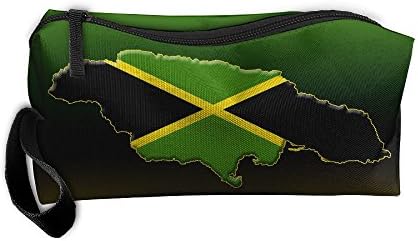 Cosmetic Bags Brush Pouch Jamaica Portable Makeup Bag Zipper Wallet Hangbag