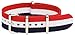Clockwork Synergy® Classic Nylon Ballistic watch straps bands (20mm, Red/White/Blue)