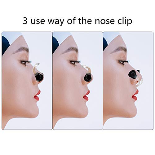 image for Nydotd 21pcs Silicone Nose Clip Surfing Nose Plug Waterproof Swimming 
