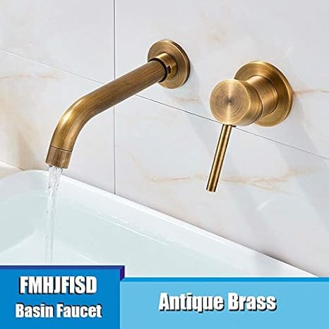 RSZHHL Grifo Grifo de lavabo ORB Acabado Montado en la pared Burbuja