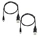 (2 Pack) USB 2.0 a to Mini 5 Pin B Cable for External Hdds/Camera/Card Readers (75cm - 2 Foot - 0.75m)