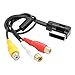 chenyang 3 RCA to AMI MMI Audio Video Cable Female DVD Video Audio Cable for Car