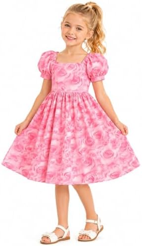 pink peter pan collar dress amazon Amazon.com: Flower Girl Vintage Peter Pan Collar Sleeveless Midi Powder Pink Dress Wedding Outfit Age 9 Years : Clothing, Shoes & Jewelry