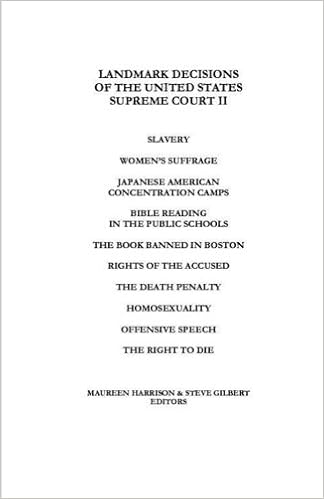 landmark decisions of the supreme court
