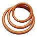 Ultimate54 Adjustable Leather Cock Ring 8.5 inch 3 snaps & 3 Gold Silicone Male Erection Enhancement Rings
