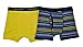 Calvin Klein Boys 2 Pack Black & Yellow Stripe Print Boxer Briefs