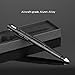 Amrzzi Professional Tactical Pen Kit Durable & Waterproof Aircraft Aluminium Body Self Defense Pen with Glass Breaker Writing Multifunctional Survial Tool (Black)