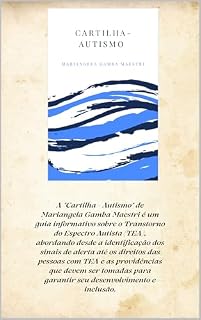 Livro Cartilha Autismo: Além da Palavras: o que o meu mundo autista deseja que você compreenda