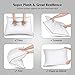 Utopia Bedding 2 Pack Down Alternative Bed Pillows for Sleeping - Regular Fiber Filled Pillow - Queen