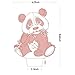 Panda lamp 3D Lamp LED Night Light Panda Bamboo lamp Leaf Touch 7 Color Change Table Lamp Xmas Toy Gift