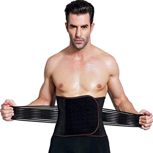 GOUNURE Mens Waist Trainer Cincher Modeling Belt Slimming Girdle Tummy Control Shapewear