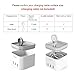 Simpeak 4 Port USB Charger Station, Charger Stand Compatible with Apple Watch Series 5 4 3 2 1, [Nightstand Mode], with Phone Charger Holder Stand, White
