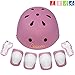 LANOVAGEAR Toddler Helmet for 3-8 Years Kids Helmet Knee Elbow Pads Wrist Guards Adjustable Bike Skating Skateboard Helmet for Kids