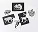 Wee Gallery Art Cards for Baby, Durable High Contrast Black and White Animal Flashcards for Newborns, Brain Development, Sensory Toys, Tummy Time Essentials for Infant and Toddler - Rainforest Animals