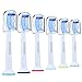 6 Pack Sonicare Toothbrush Heads | Replacement Toothbrush Heads for Philips Sonicare ProResults DiamondClean EasyClean FlexCare HealthyWhite By Soniangia HX6016 Wave Blue