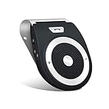 Bluetooth Car Kit HandsFree, YETOR Bluetooth Speakphone Sun Visor Multipoint Wireless Connection A2DP Streaming for Samsung, HTC, LG, Android Phones&Tablet