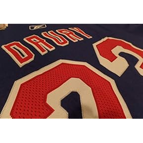 Chris Drury Reebok Royal Blue Net Print T Shirt (Large) - Image 5