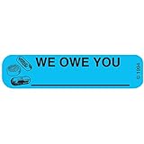 Kopact 1-677 Permanent Paper Label, "WE OWE You", 1