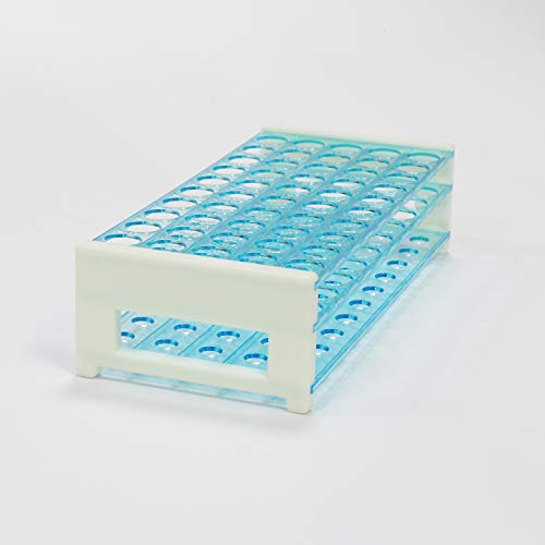 ULAB Scientific Detachable Test Tube Rack for Tubes of Dia.â‰¤17mm, 50 Holes, PS Material, UTR1001