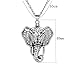 Antique Silver Luck Elephant Locket Lava Stones Perfume Fragrance Essential Oil Aromatherapy Diffuser Charms Pendant Necklace