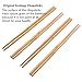 Chopsticks Reusable Dishwasher Safe Natural Chinese Health Wooden Bamboo Chopsticks,Long 10 Pairs Sets for Restaurant Home Use Premium Material (As Picture)