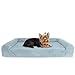 KOPEKS Deluxe Orthopedic Memory Foam Sofa Lounge Dog Bed - Small - Grey