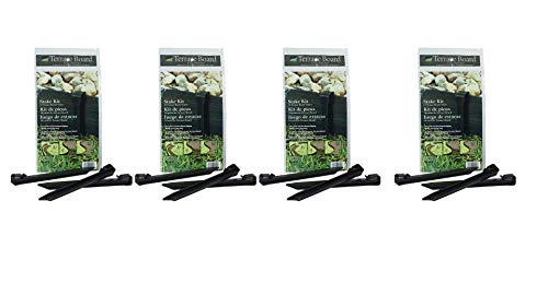 Master Mark Plastics 99410 Terrassendiele 10 Zoll 10er Pack schwarz Pflöcke