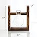 Ivolador Desktop Glass Planter Bulb Vase with Retro Solid Wooden Stand for Hydroponics Plants Home Garden Wedding Decor (1 Bulb Vase)thumb 4