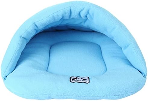 DORA BRIDAL Pet Cat Puppy Sleeping Bag Warm Soft Solid Dog Bed Cuddler House Hole Cave Igloo Nest Cozy Bed for Pets