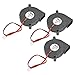 YOTINO 3Pcs 5015 Fan 12V 0.23A 3D Printer Cooling Fan Blower Radial Fan for Prusa i3 Creality CR10(50 x 50 x 15mm, Black)