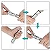 Pepper Grinder, Stainless Steel Pepper Mill Durable Salt Grinder One Hand Operation Salt Pepper Mill 2 Pack