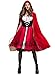 Soyoekbt Women's Little Red Riding Hood Costume Halloween Cloak Cosplay S