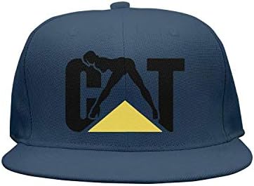 CAT-Caterpillar-Women-Logo-Men Flat Vintage Adjustable Mesh Strapback Cotton Baseball Cap Hats
