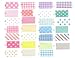 Wrapables Decorative Patterns Masking Sticker Set - Pastel