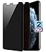 Alberam Privacy Screen Protector for iPhone 11 Pro Max, iPhone Xs Max Anti-Spy Tempered Glass, 3D Touch, Easy install (6.5 inch 2Packs)
