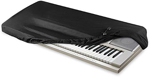 AZMUSIC Protective Dust Cover for Electronic Keyboard and Digital Piano, Fits 76 to 88 Keys, Black