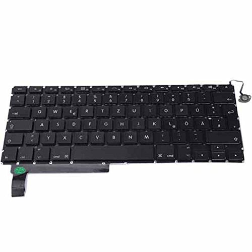 OLVINS Replacement GR German Keyboard Compatible for Macbook Pro 15'' A1286 GR Layout Keyboard 2009-2012 Year