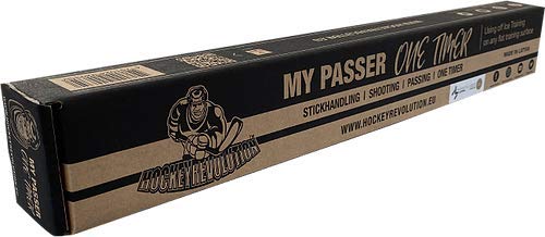 Hockey Revolution My Passer One Timer - Lightweight Passing Trainer - Durable Rebounder Equipment for Passing, Shooting and One Timers - Length 24 inches, Includes Mounting Screws & Velcro Stickers