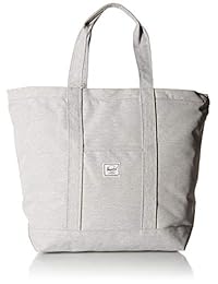 Bolso tote Herschel Supply Co. Bamfield de volumen medio, rayado gris claro, talla única