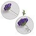 MACTING 30PCS Artificial Flower Roses Fake Purple Flowers with Stem Real Touch Foam Roses for DIY Wedding Bouquet Table Centerpieces Party Bridal Shower Home Christmas Decorations
