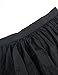 ASMAX HaoDuoYi Women Mesh Tulle High Low High Waist Tutu Princess Wedding Skirt Black